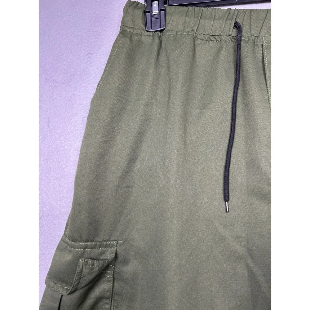 HK Cargo Pants 100% Polyester Olive Green XL Mens